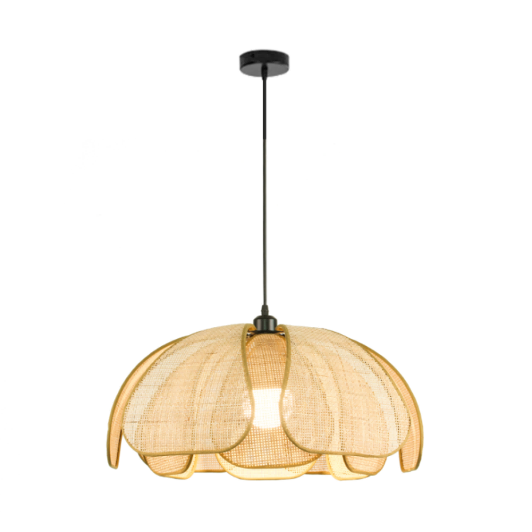 1-Light Rattan Pendant Light
