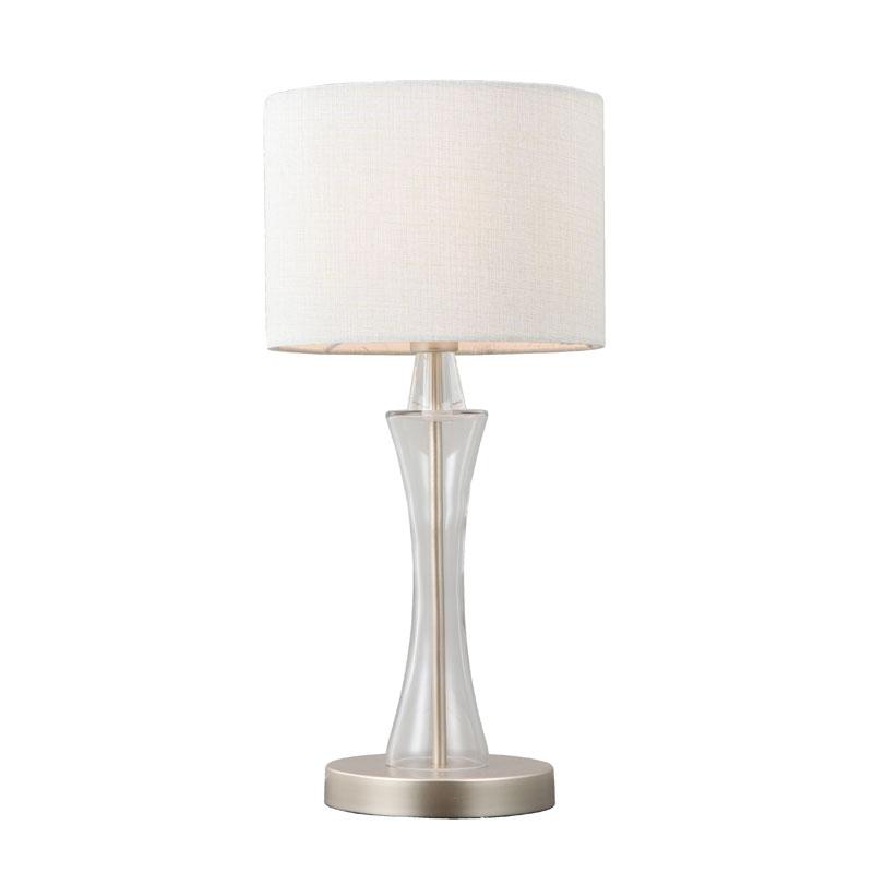 ခေတ်ပြိုင် Creme White Textile Table မီးအိမ်