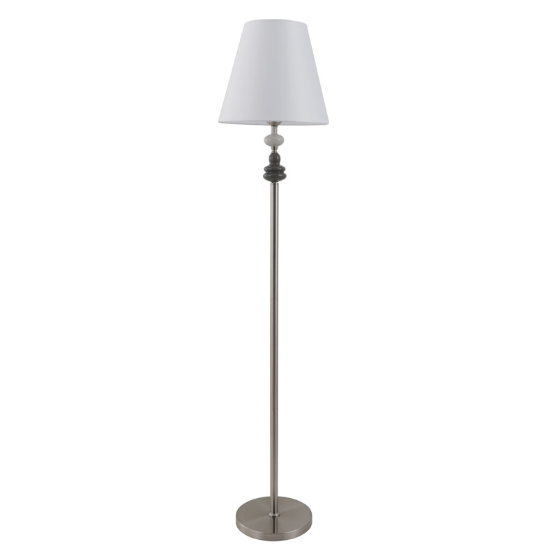 White Shade Porcelain ချိန်ညှိနိုင်သော အမြင့်ကြမ်းခင်း မီးအိမ်